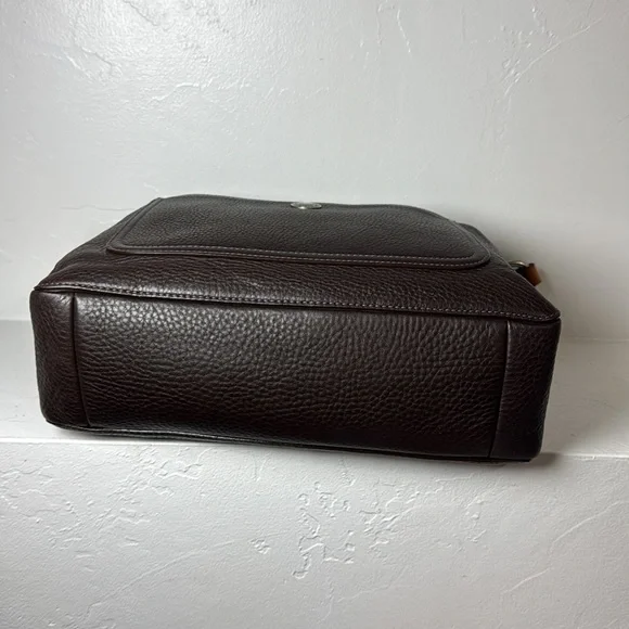 Coach Chelsea brown leather turn lock entry shoulder bag - Picture 4 of 15